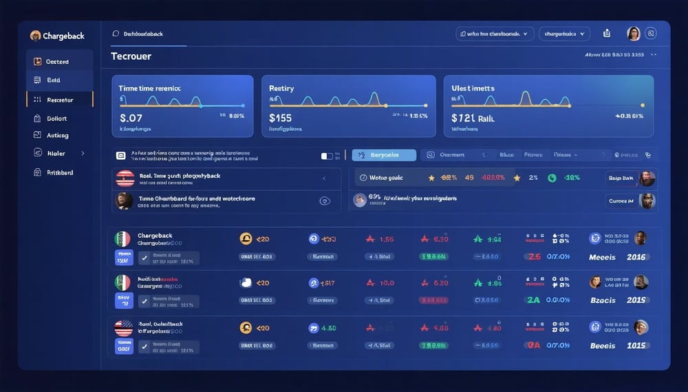 Real-time chargeback alert dashboard Real-time chargeback alert dashboard